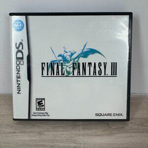 Final Fantasy III Nintendo DS‎ 2006 Complete w/ Case Manual Tested